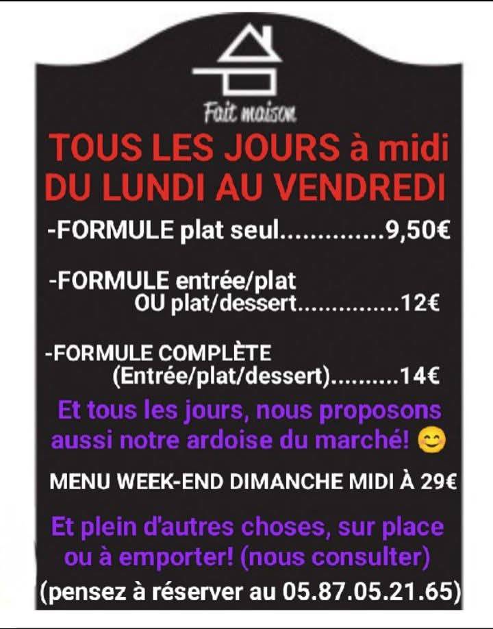 Menu de Restaurant Le Dolmen