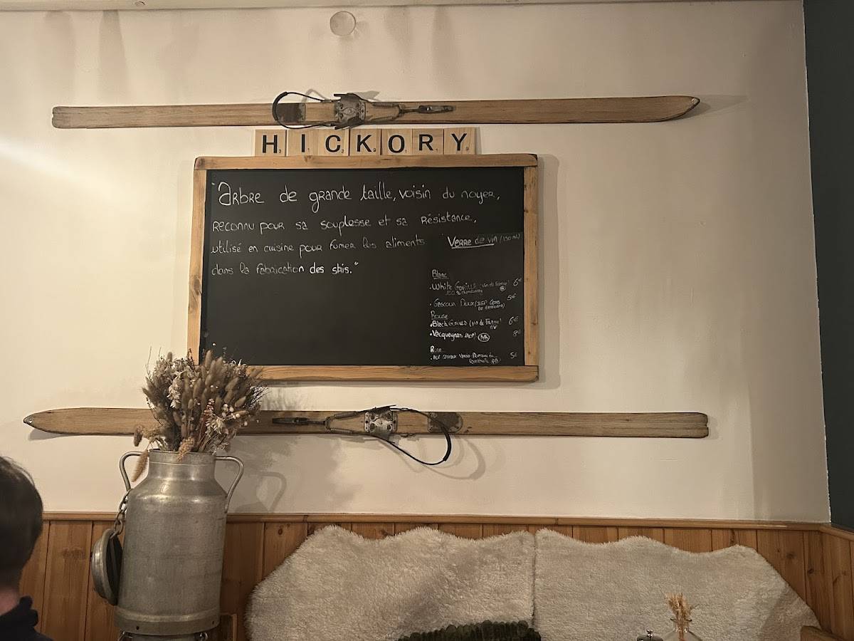 Menu de Le Hickory