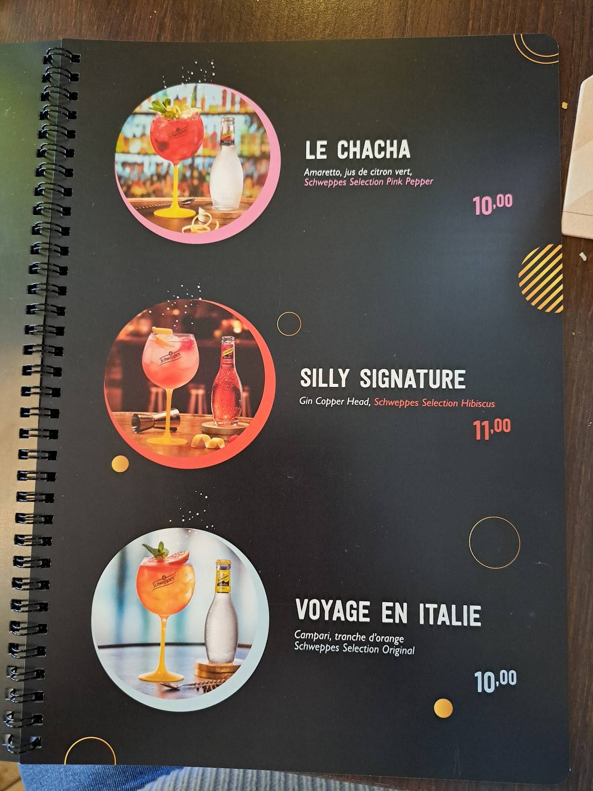 Menu de Le Silly