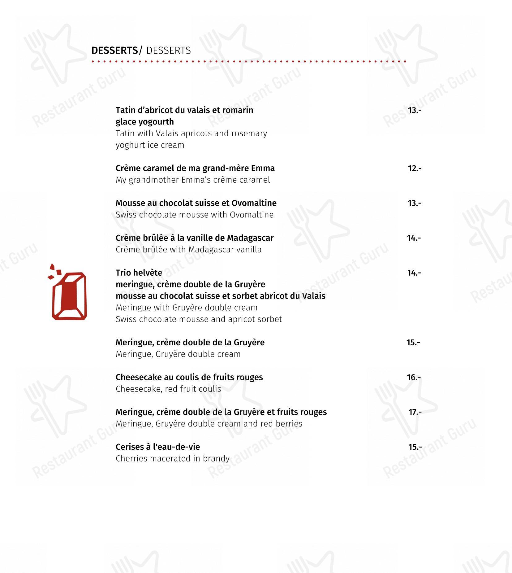 菜单 per Restaurant Les Armures ristorante
