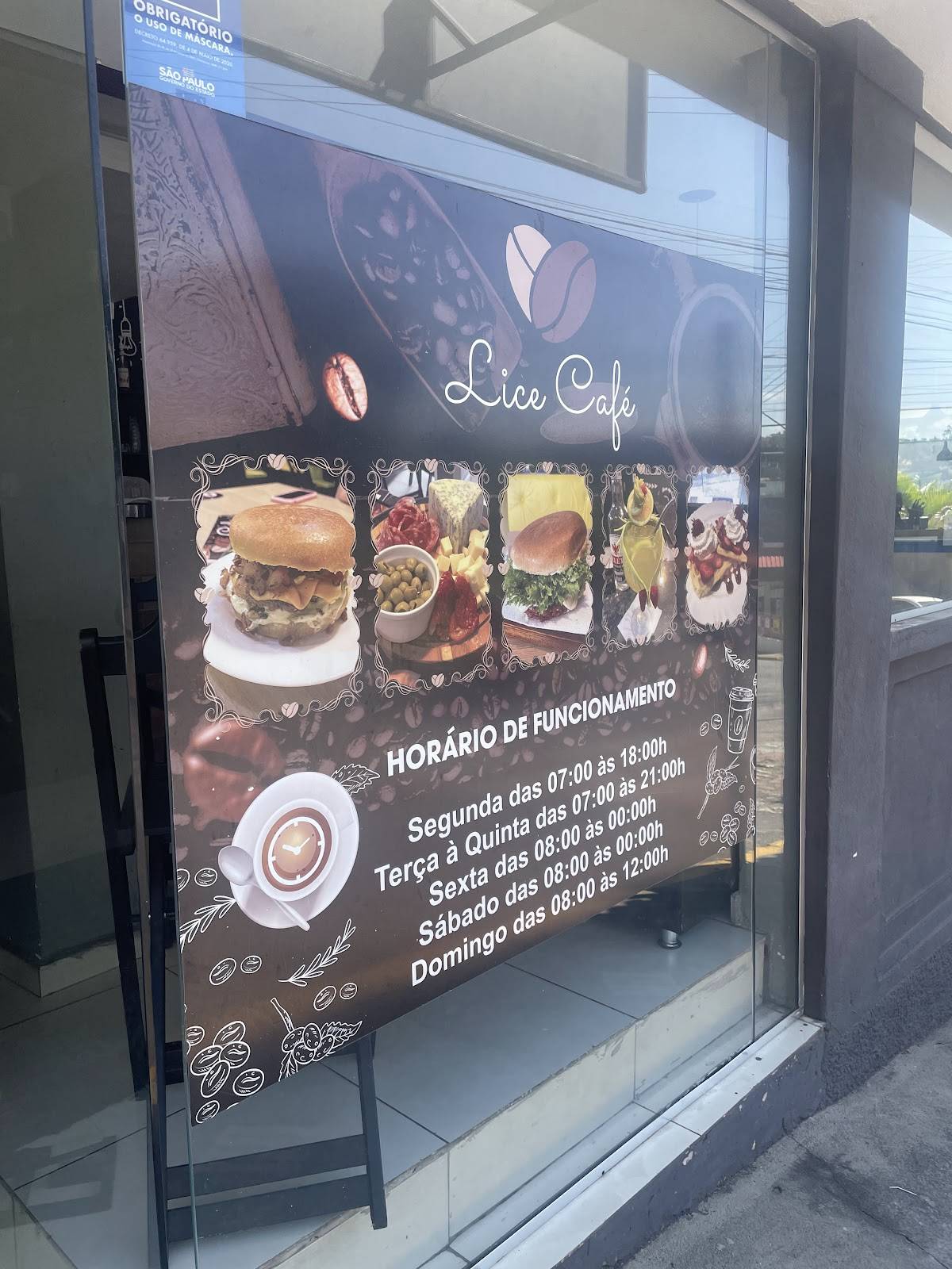 Lice Café cardápio