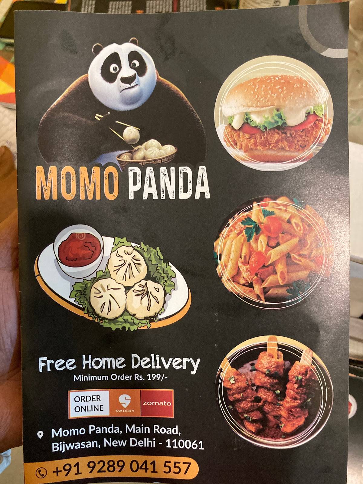 Menu at MOMO PANDA New Delhi