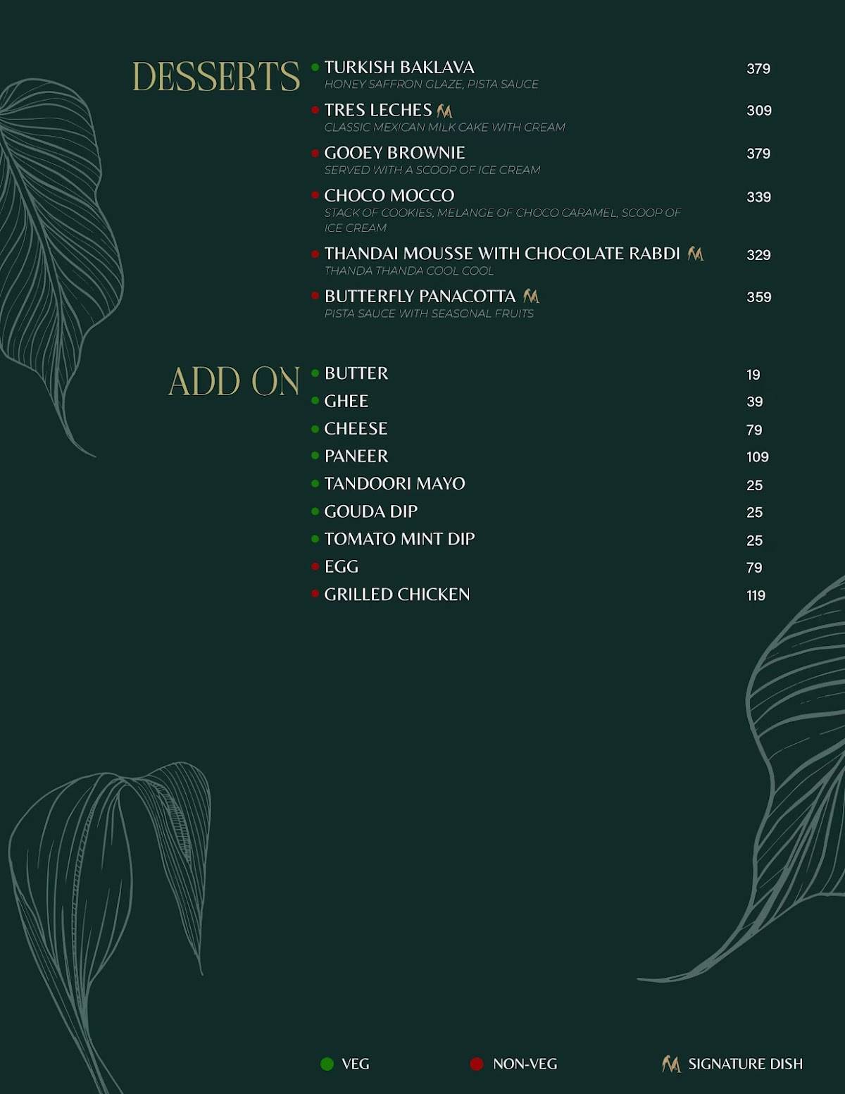 Macaw by Stories- OMR, Chennai menu