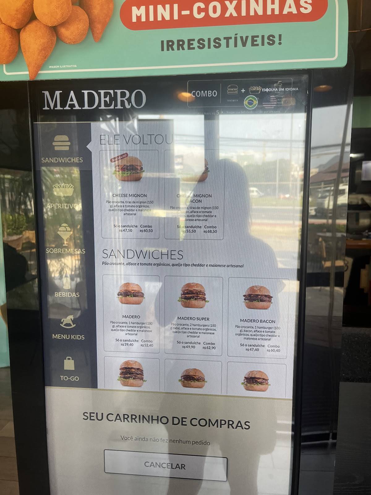 Madero Container Aerotown cardápio