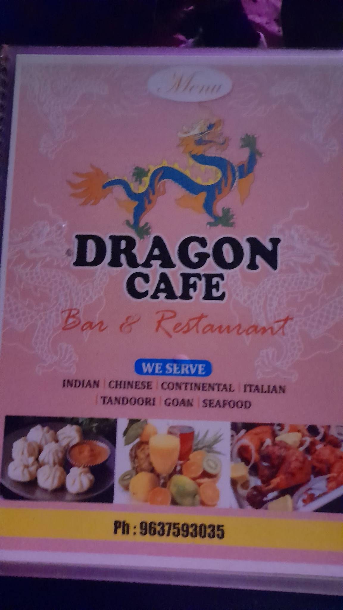 Mango Tree Bar & Restaurant menu