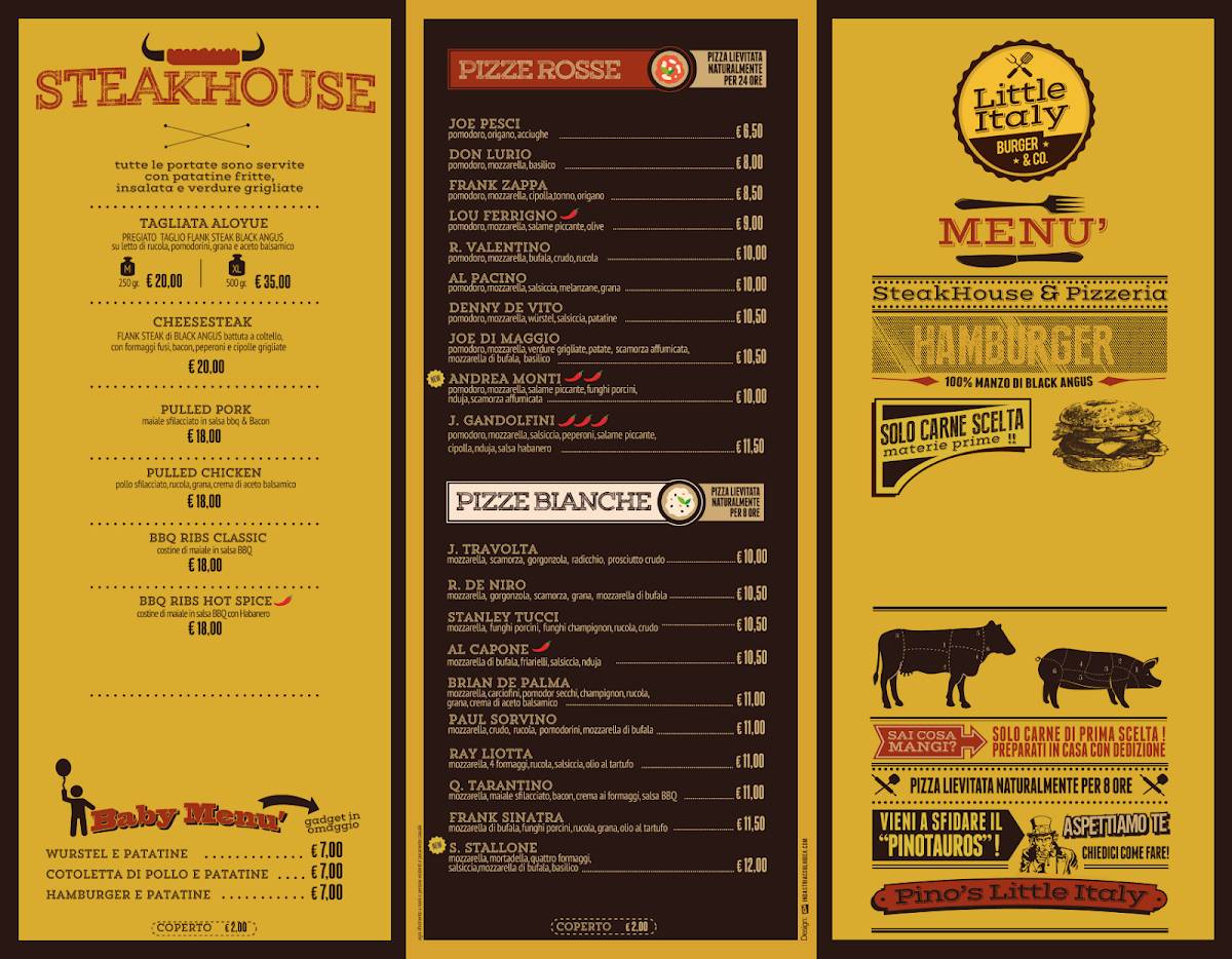 Menu di Mario's Little Italy 