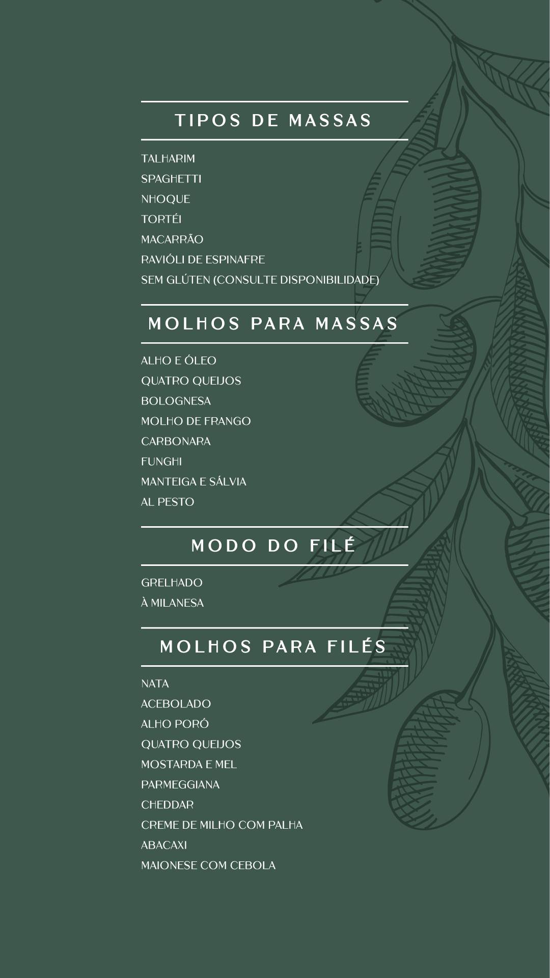 Matteo Ristorante cardápio