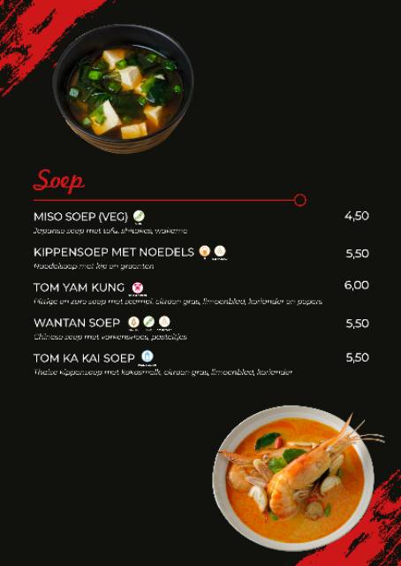 Menu de Moshi Sushi Wok & grill