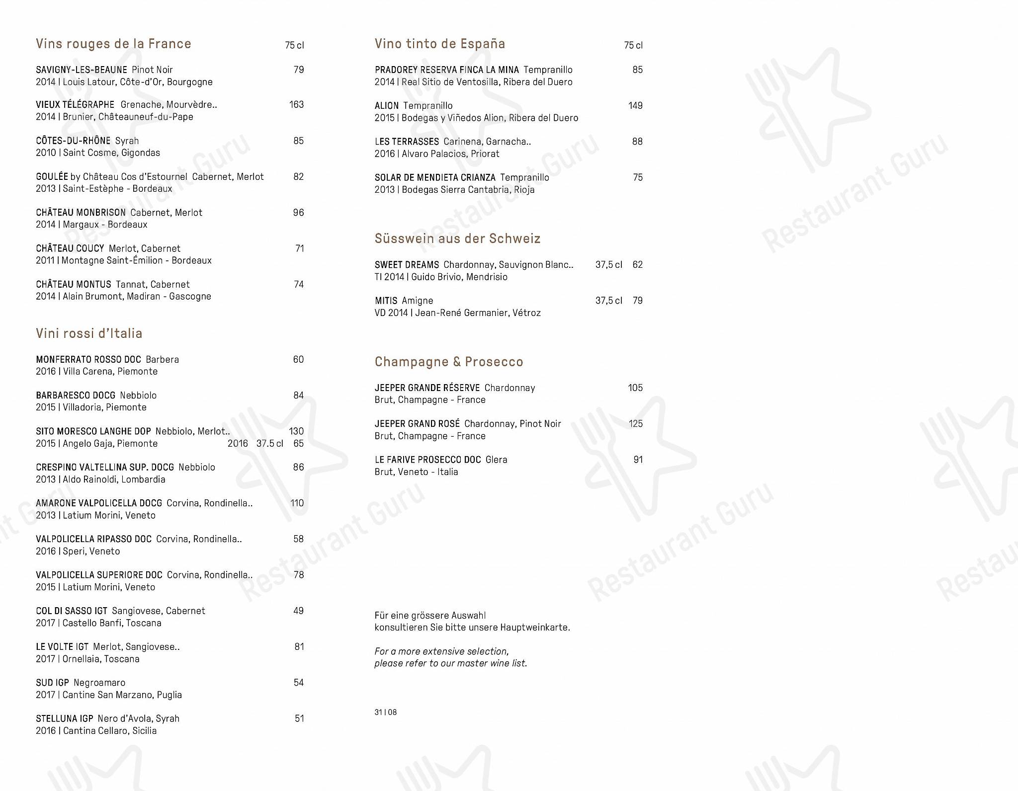 Bar menu per Noumi Grill & Bar pub & bar