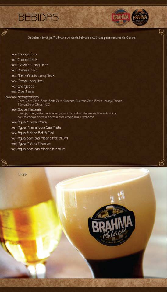 Nyã Baoba cardápio