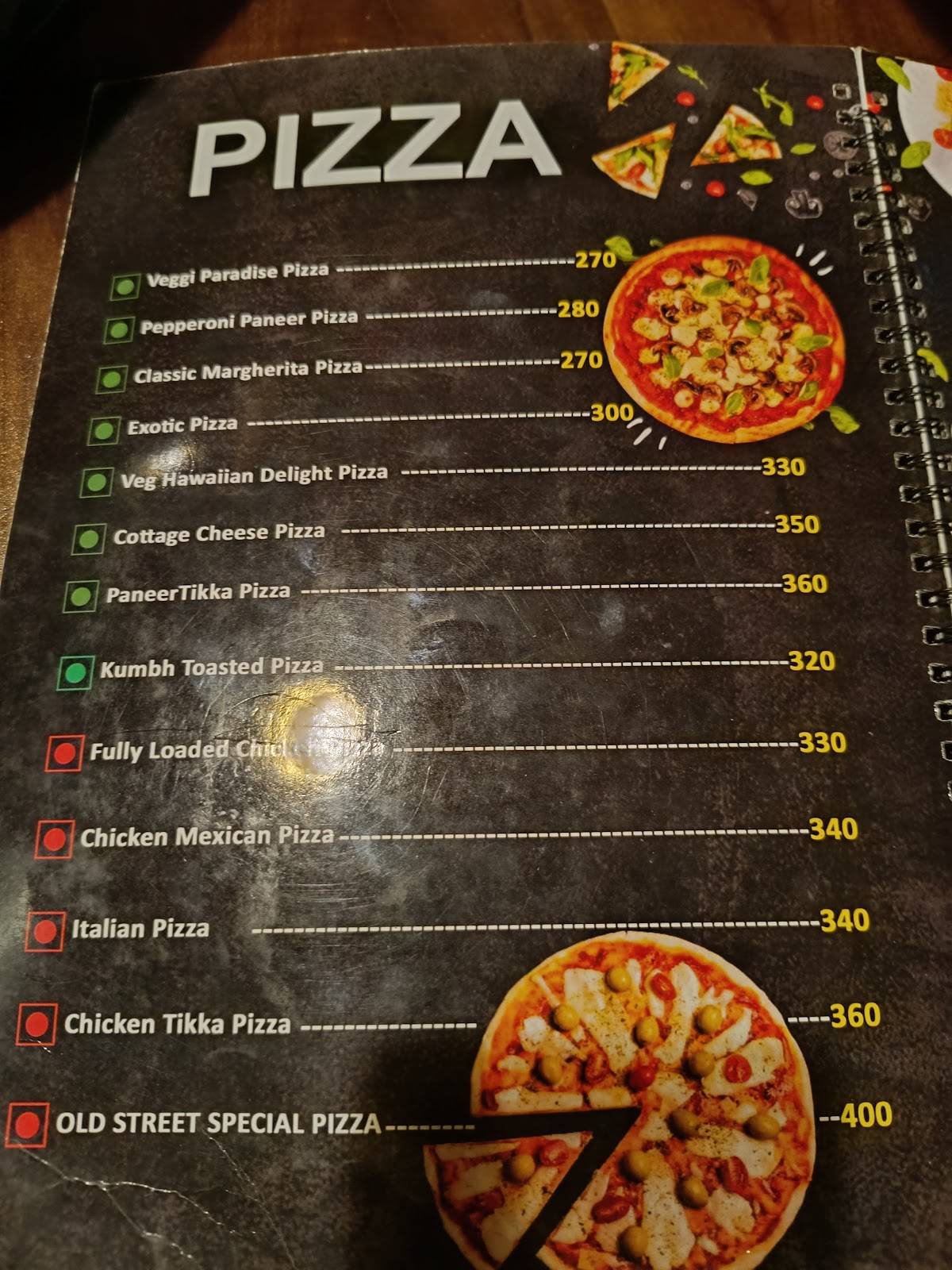 Old Street Cafe & Restaurant (ওল্ড স্ট্ৰীট ক্যেফে আৰু ৰেস্তোঁৰা) menu