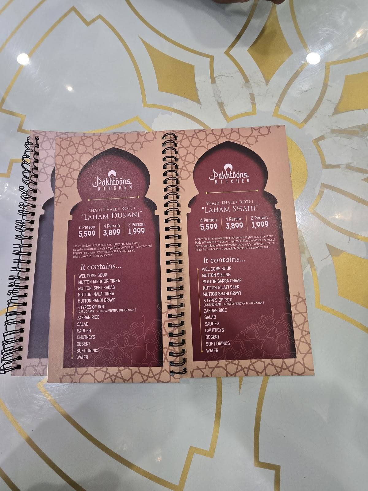 Pakhtoons Kitchen Private Limited menu