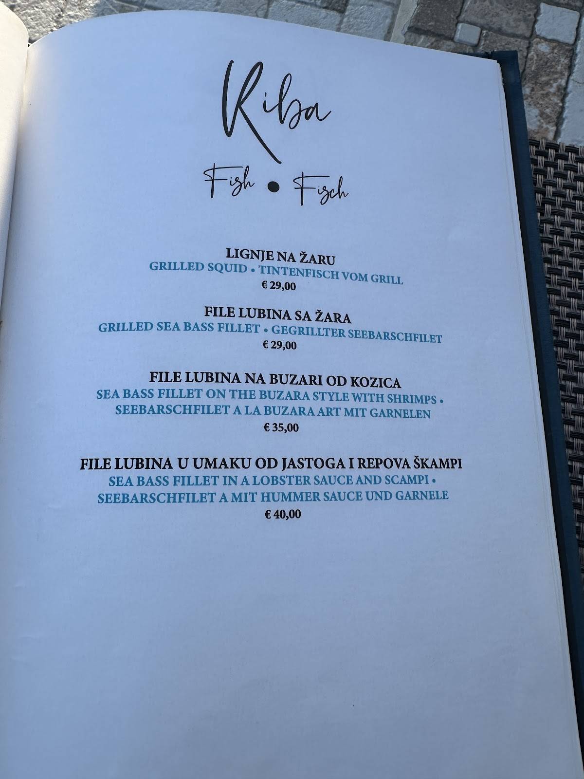 Menu di Panorama 
