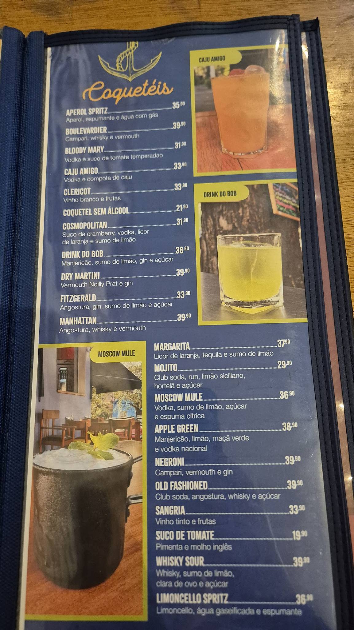 Petiskin do Bob cardápio