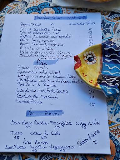 Menu di Piatto di Vino 