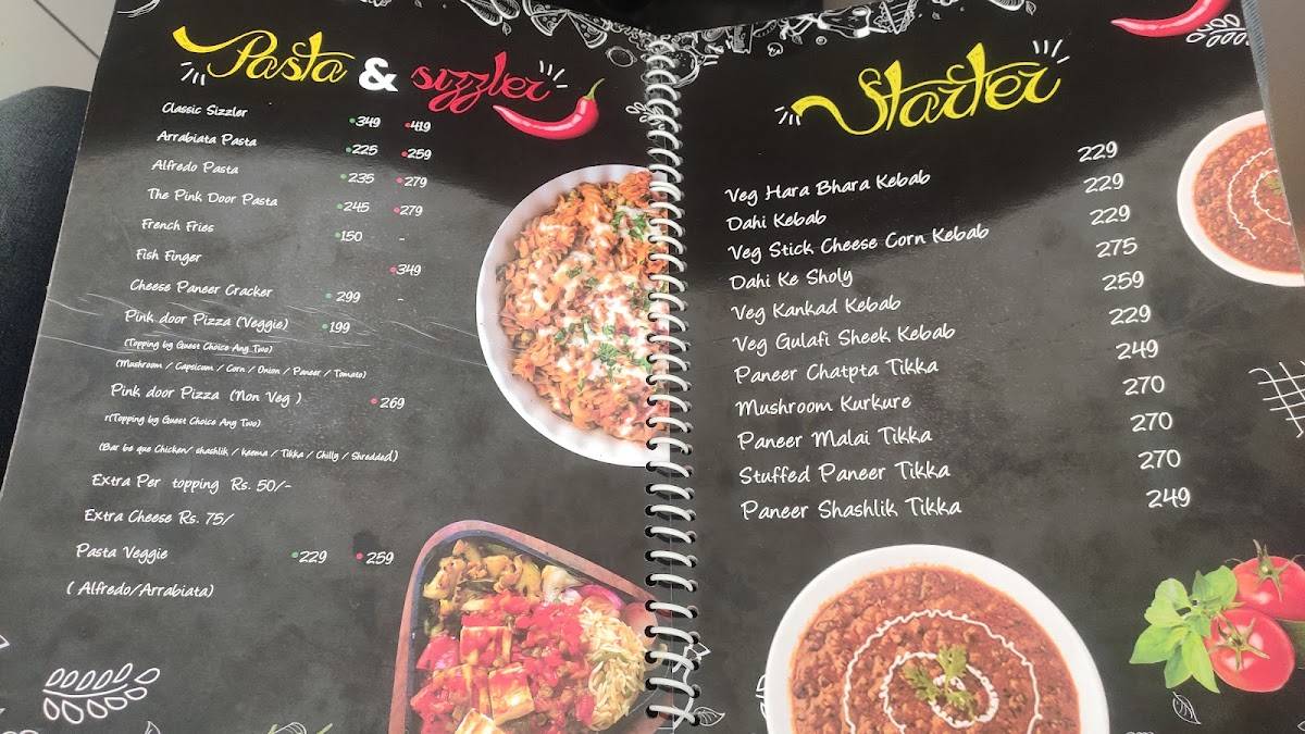 Pink Door menu
