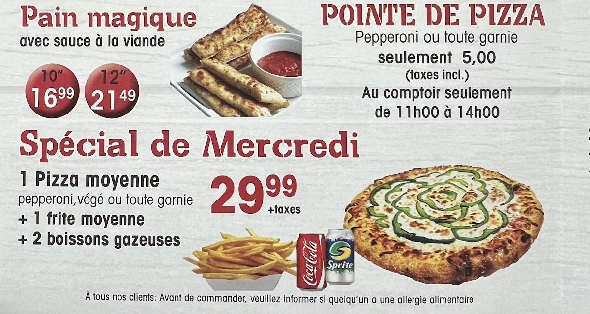 Menu de Pizza Barbas l'Assomption