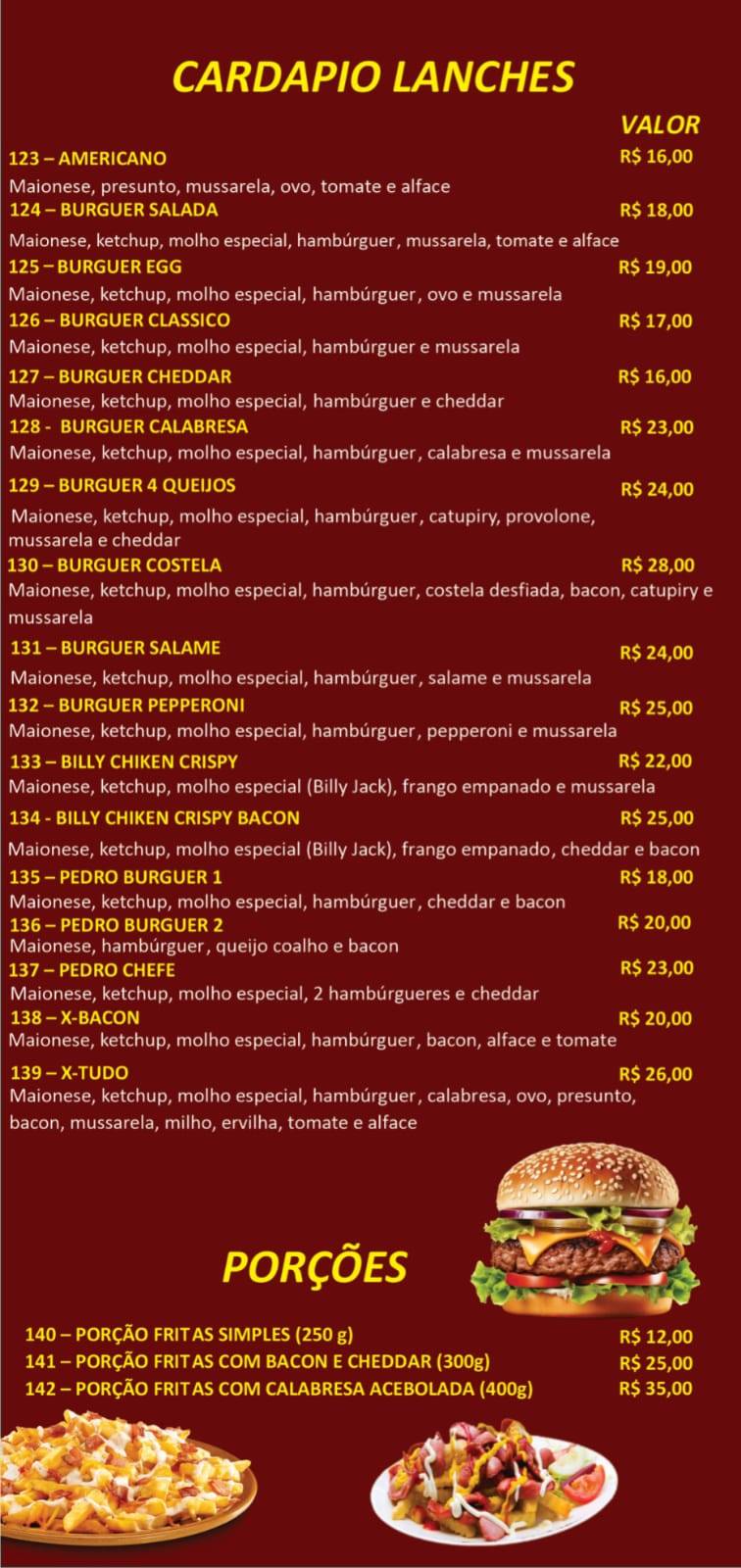 Pizzaria Santa Paula cardápio