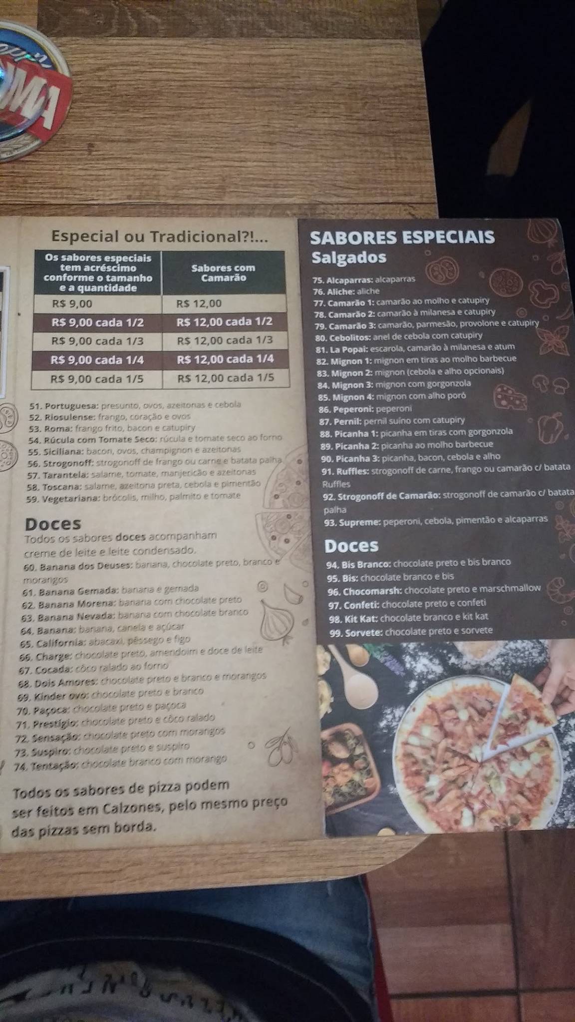 Seu Fulano Fornearia cardápio