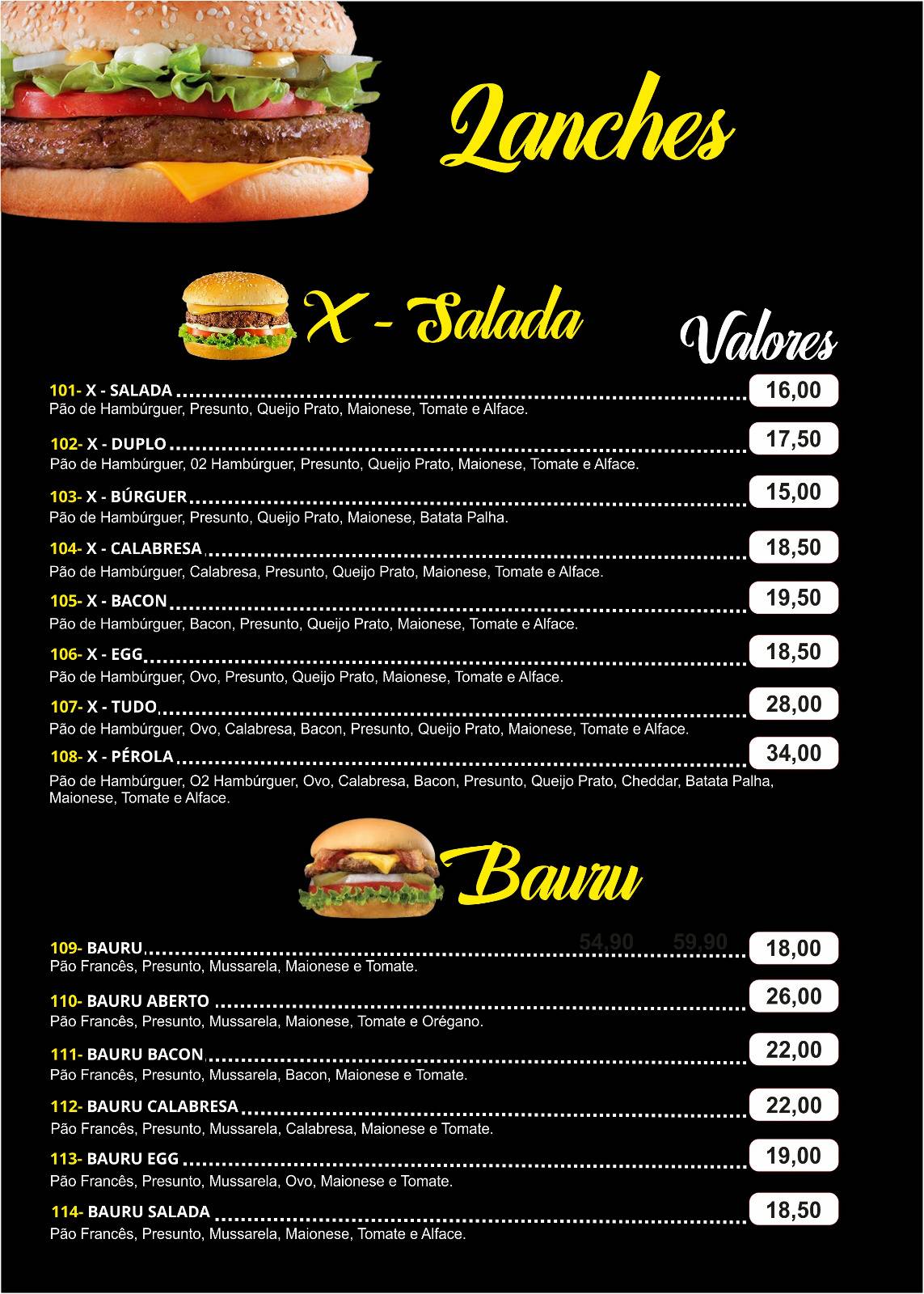 Pizzaria perola cardápio