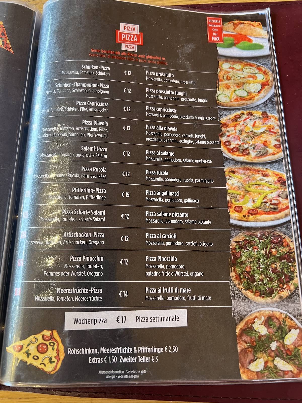 Menu di Imbiss Bar Rosticceria Brennero...pizzeria 