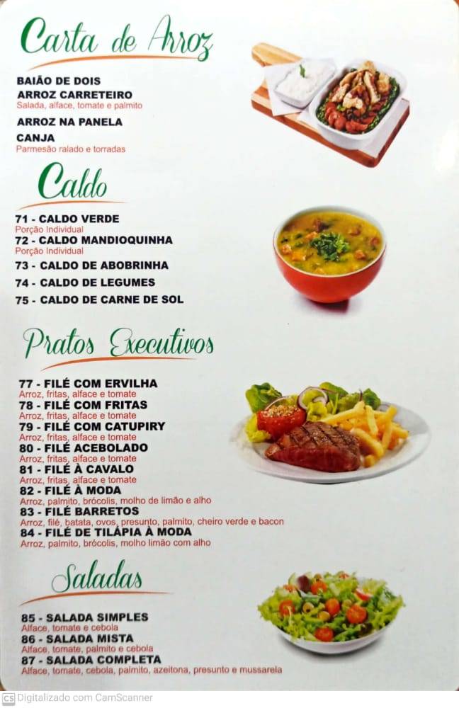 Pizzos Pizza e Restaurante cardápio