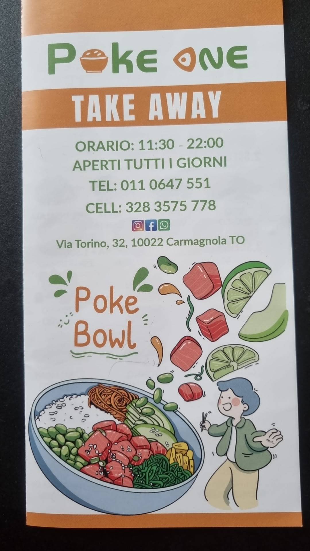 Menu di Poke One 