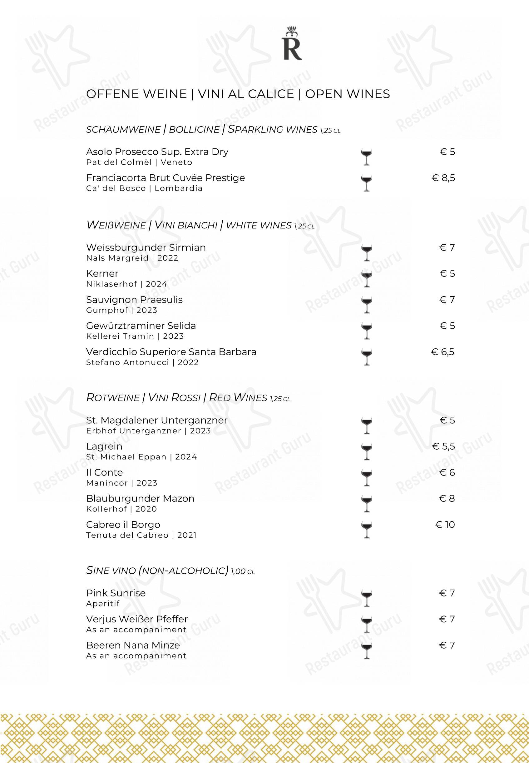 Ristorante Rischon in Brunico - Menu