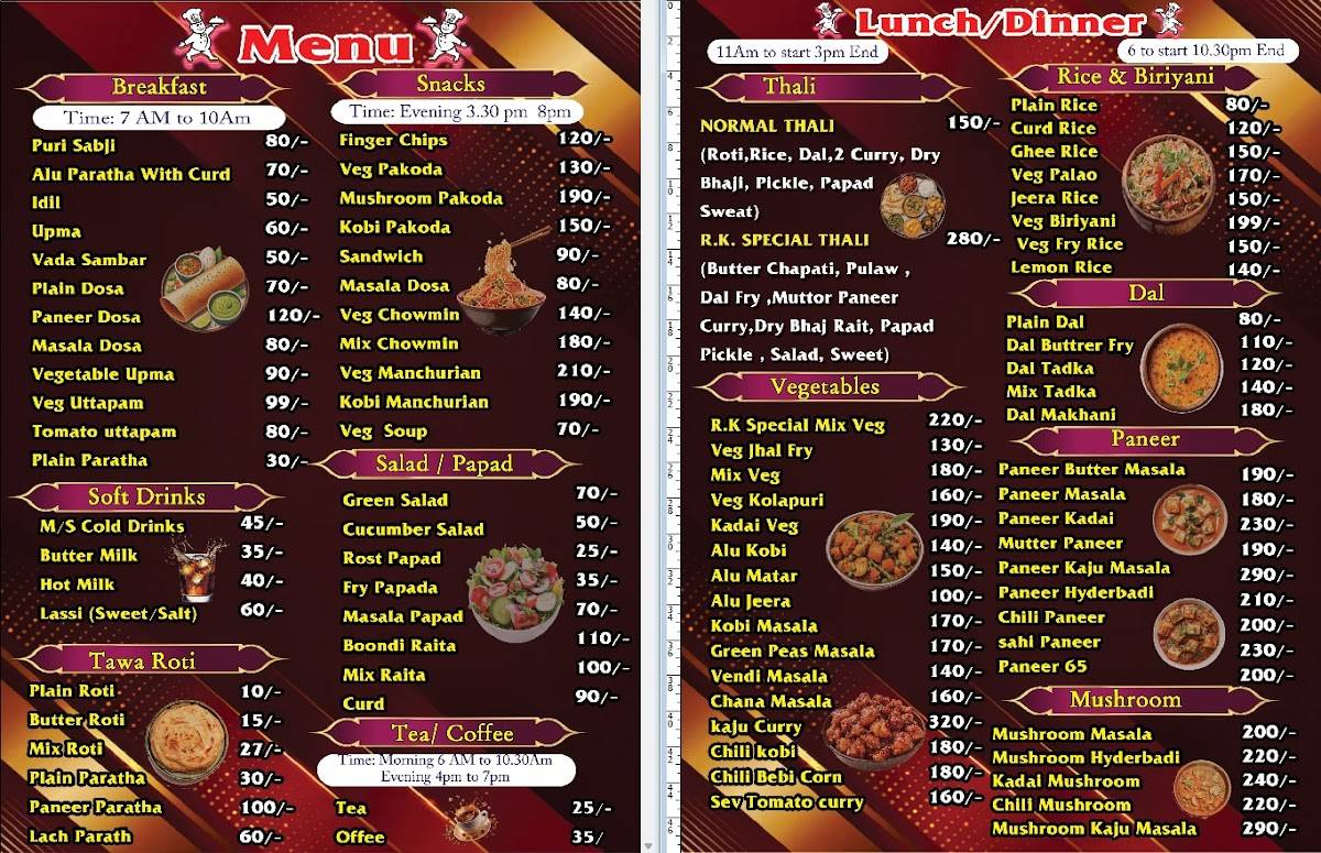 RadheKrishna Restaurant menu