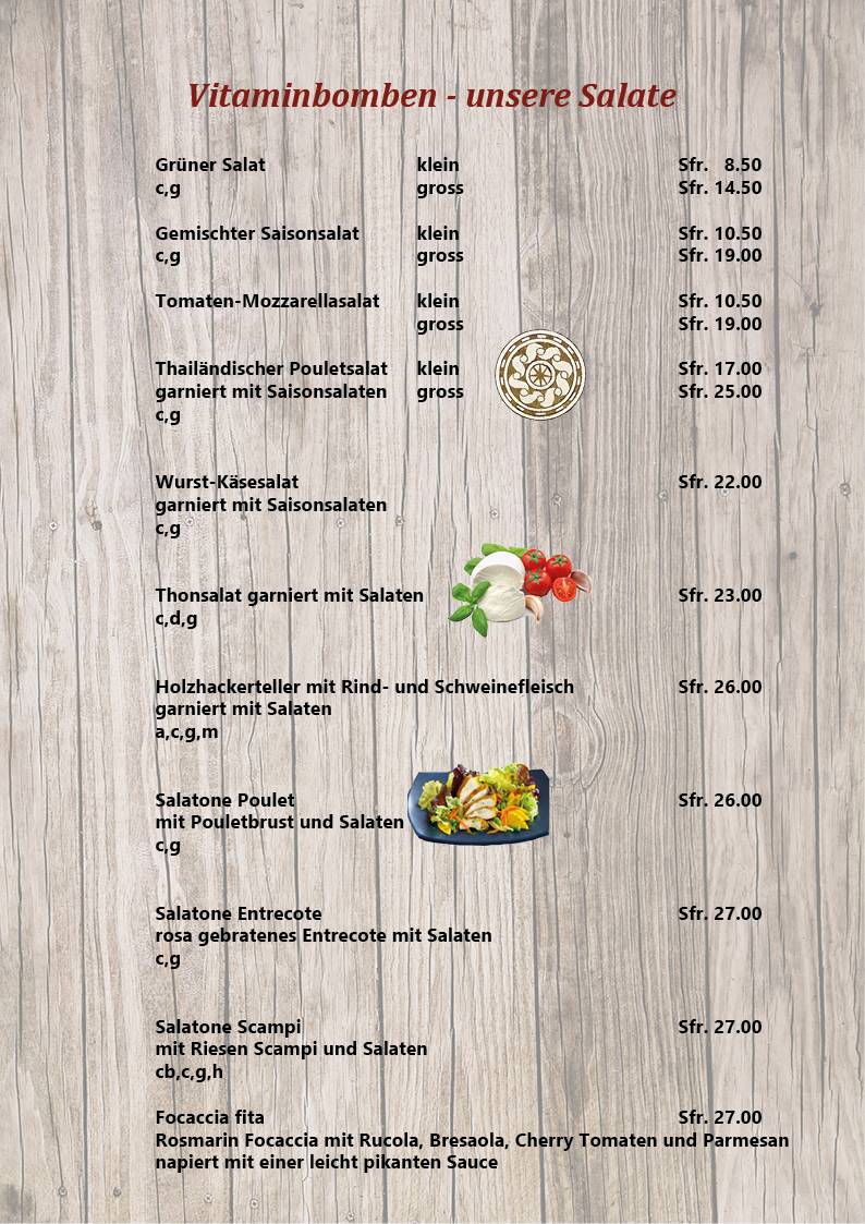 Menu di Restaurant / Bar La Terrassa 