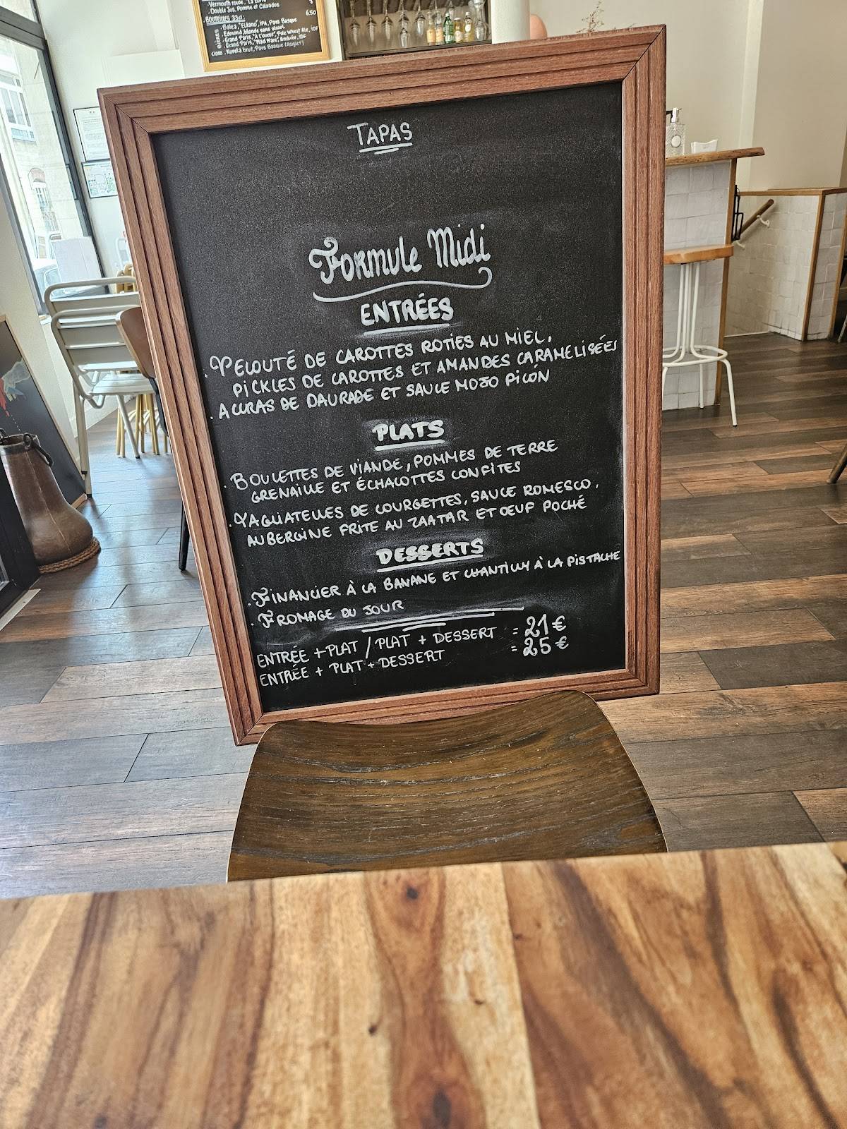 Menu de Restaurant Galerna