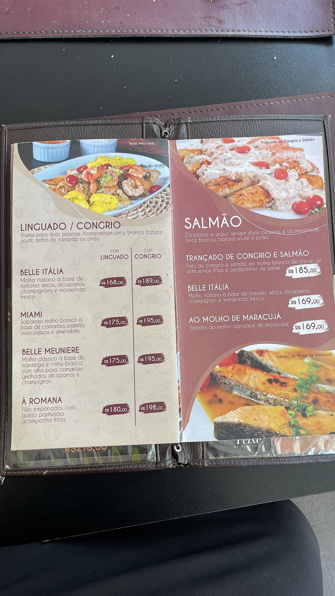 Rabo De Peixe cardápio