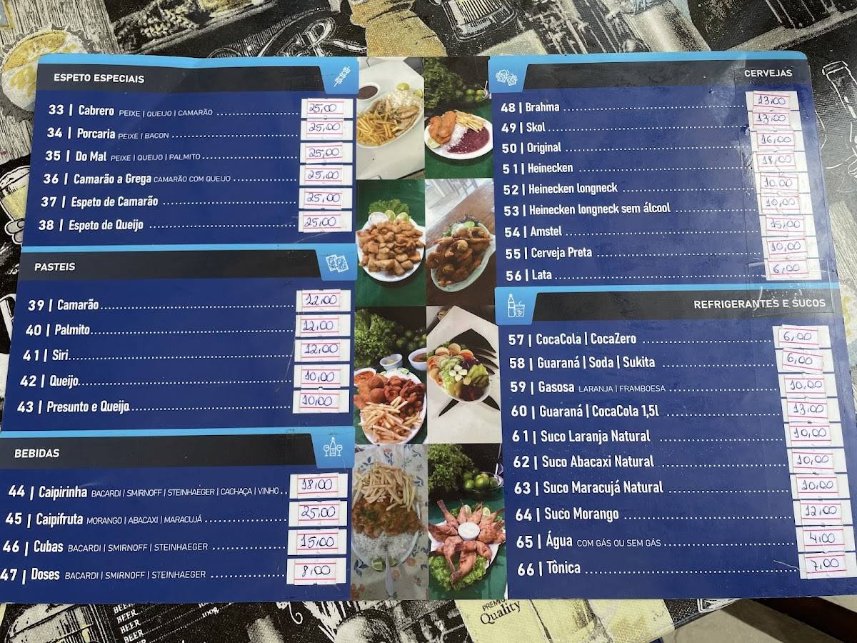 Restaurante Toca do Siri cardápio