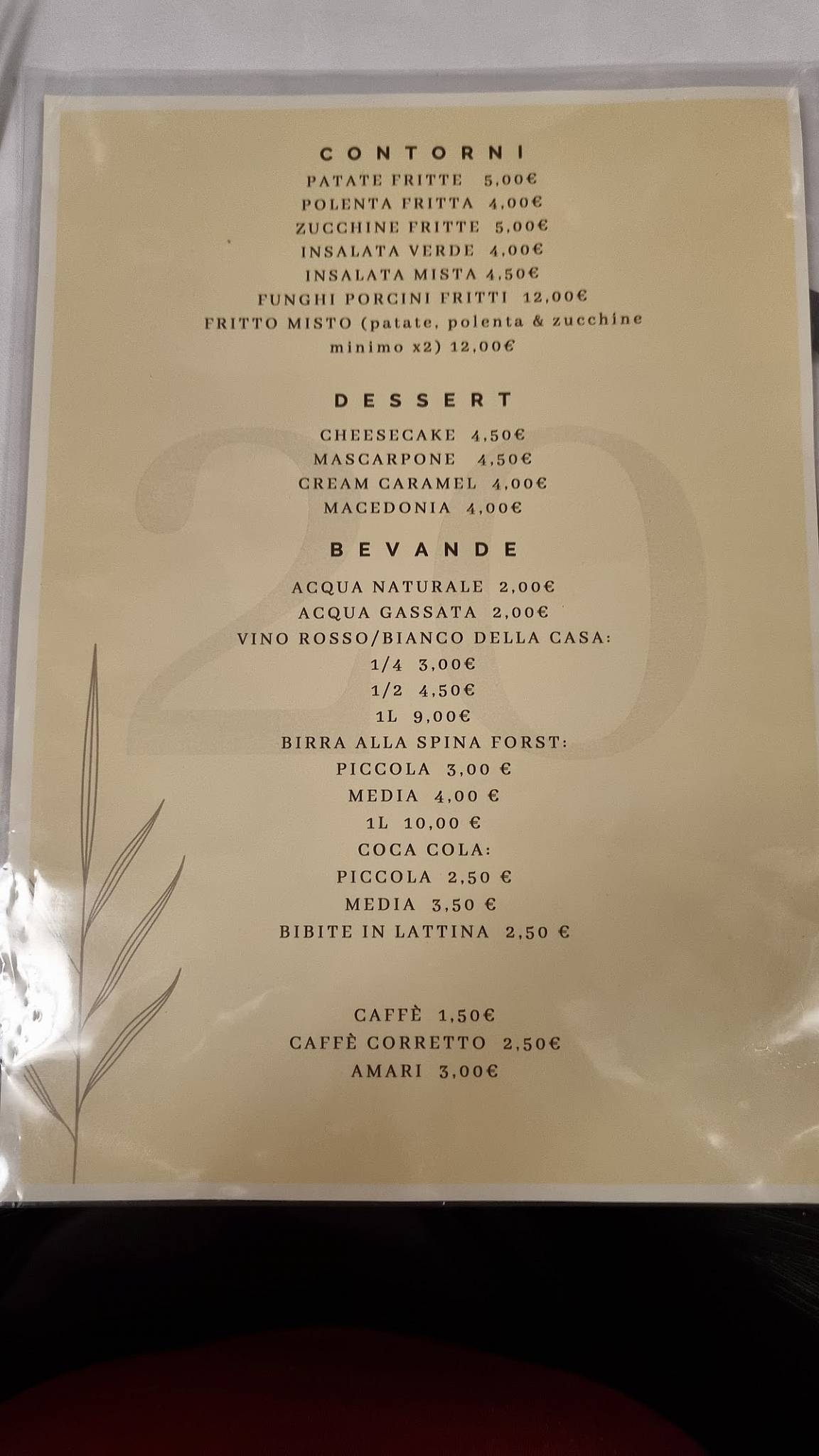 Menu di Ristorante "Da Barba" 