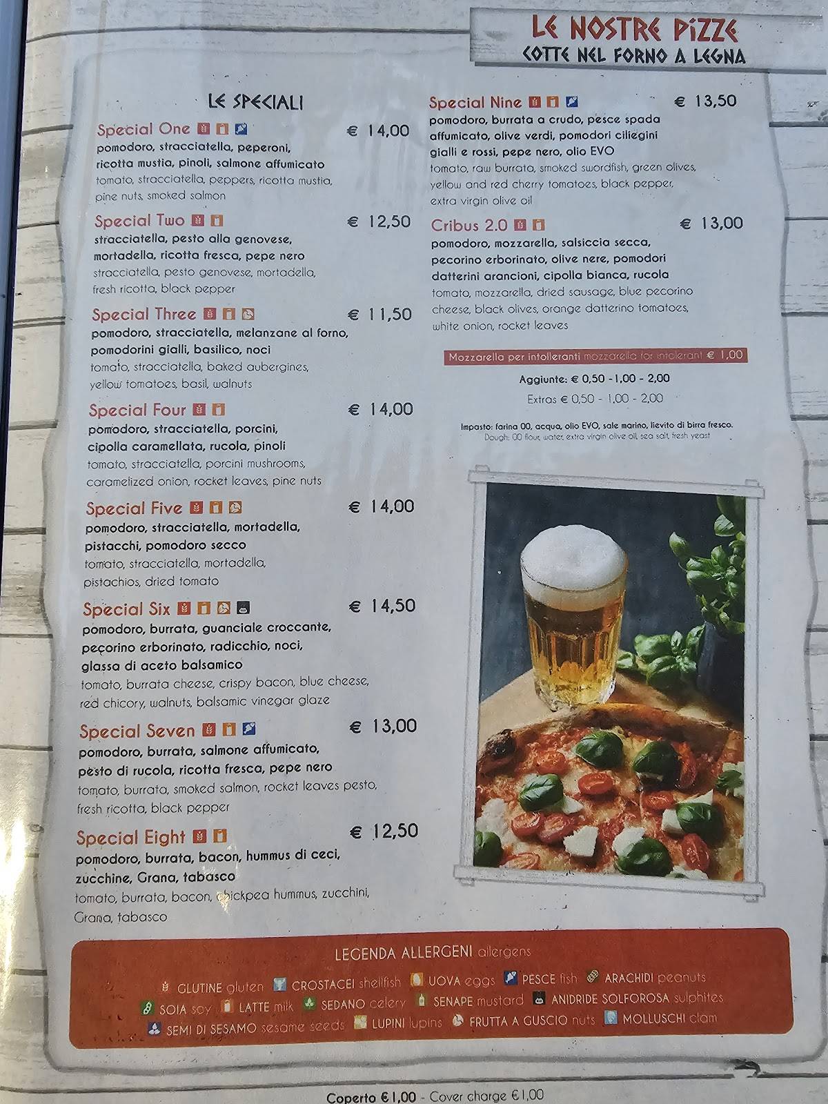 Menu di Ristorante Pizzeria Aragon 