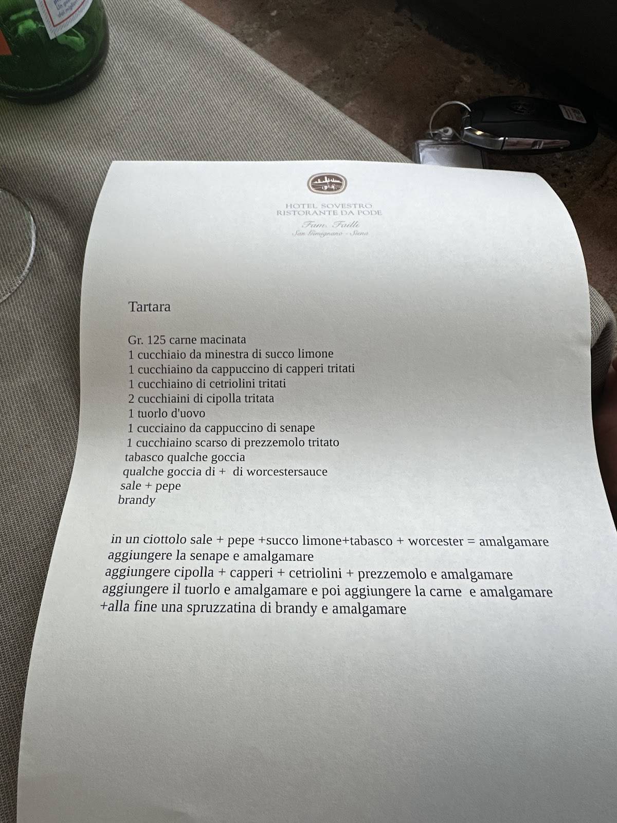 Menu di Ristorante da Pode 