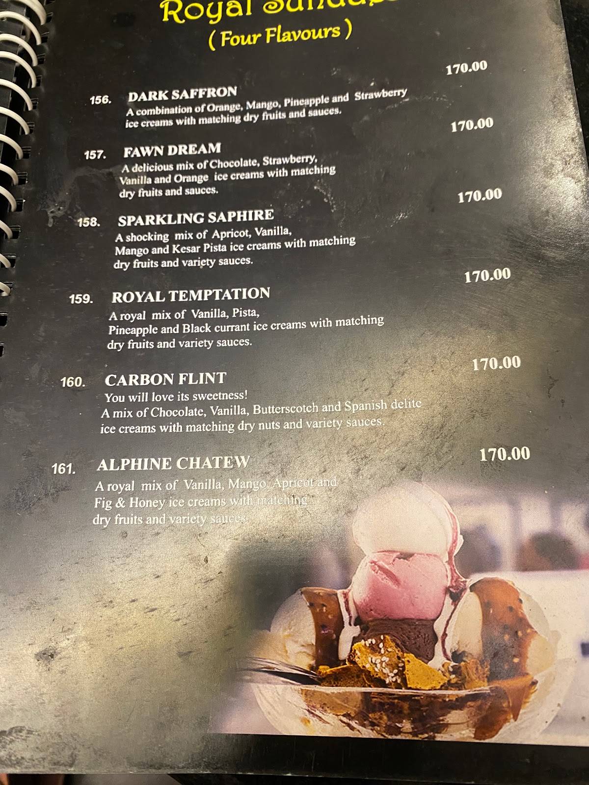 Robins Restaurant menu