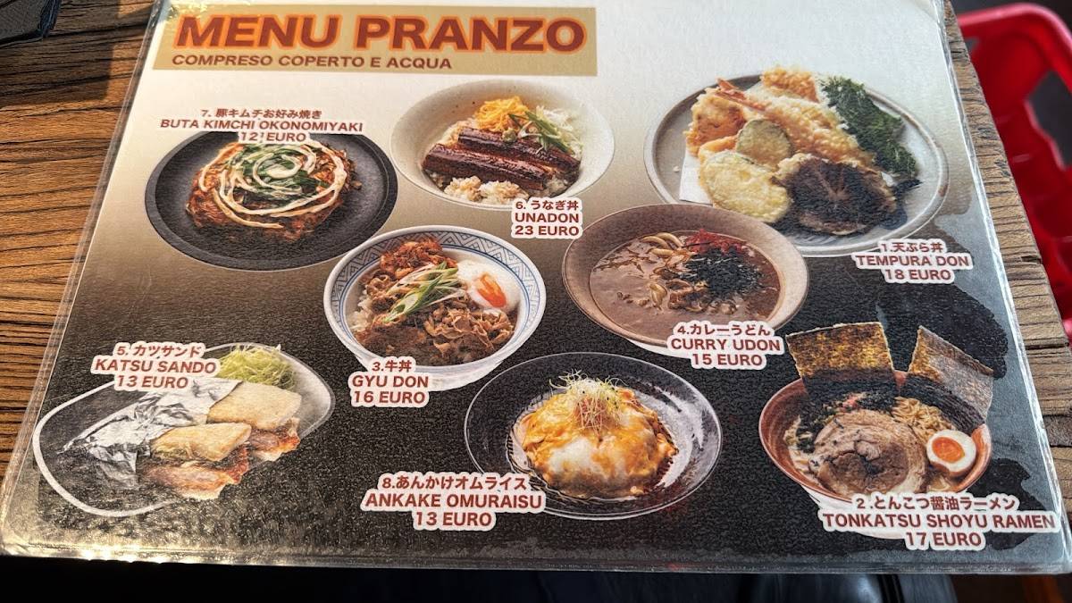 Menu di Roppongi 
