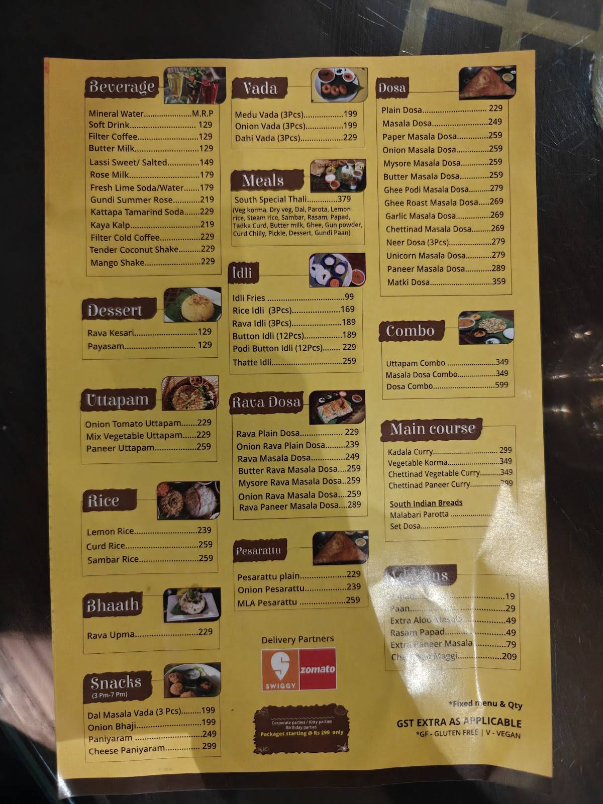 SAMBARPOT menu