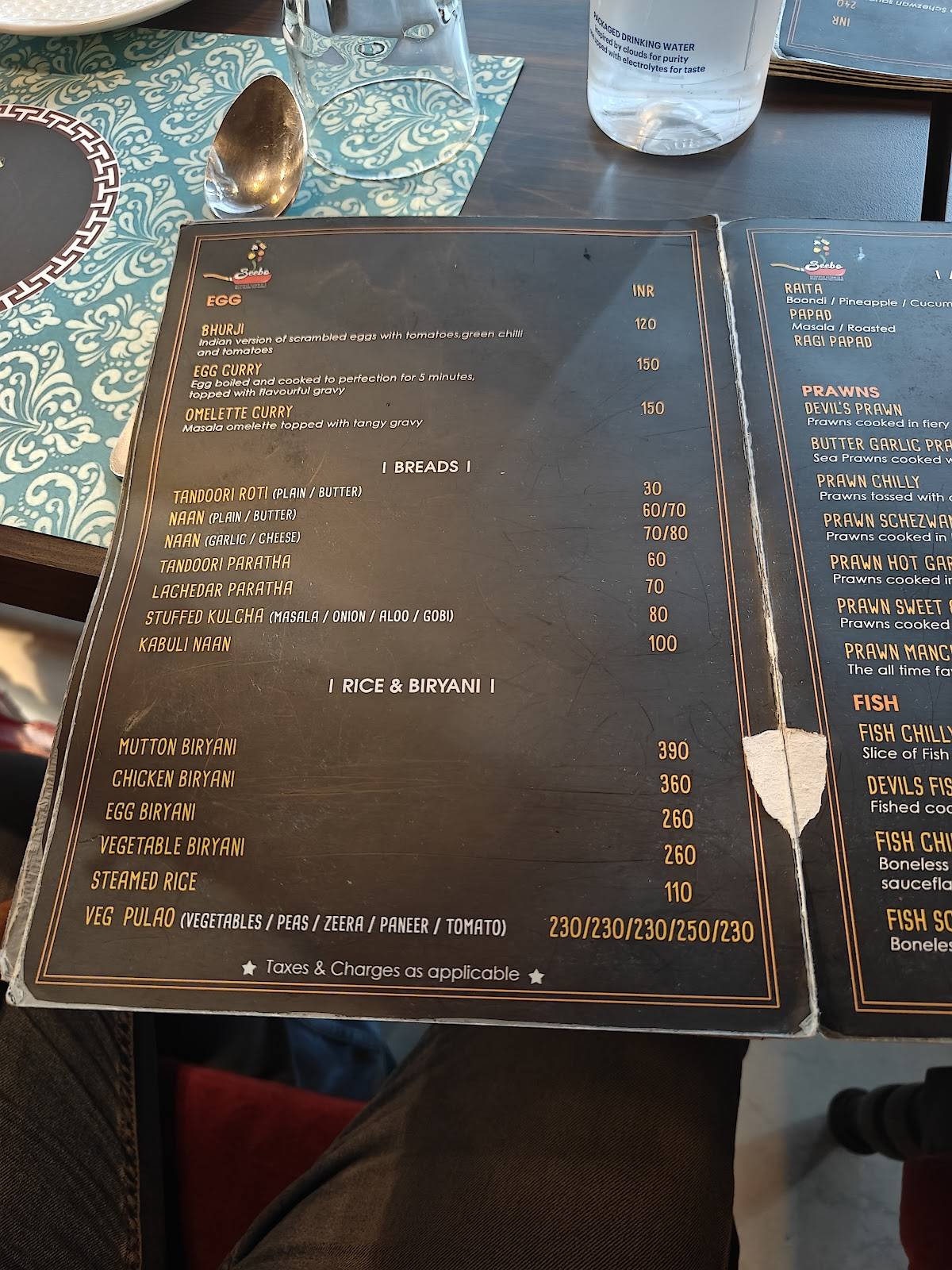 SEEBO - Authentic Assamese Multi-Cuisine Restaurant menu