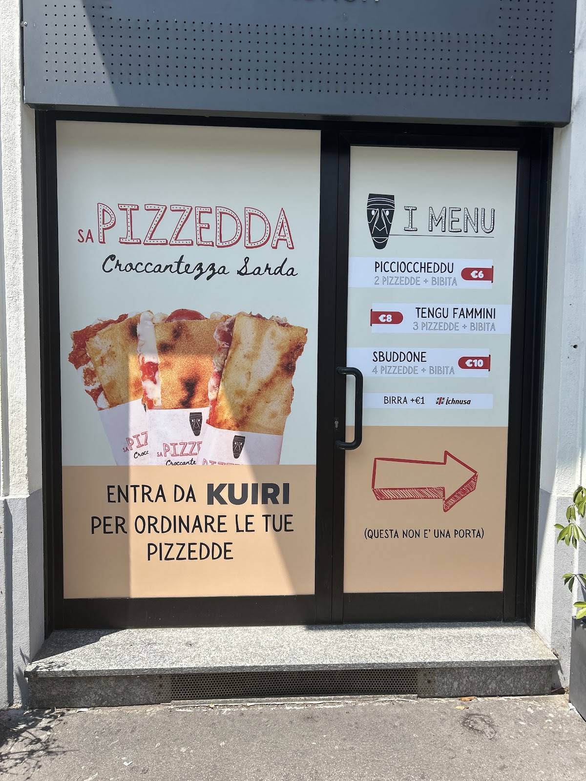 Menu di Sa Pizzedda 