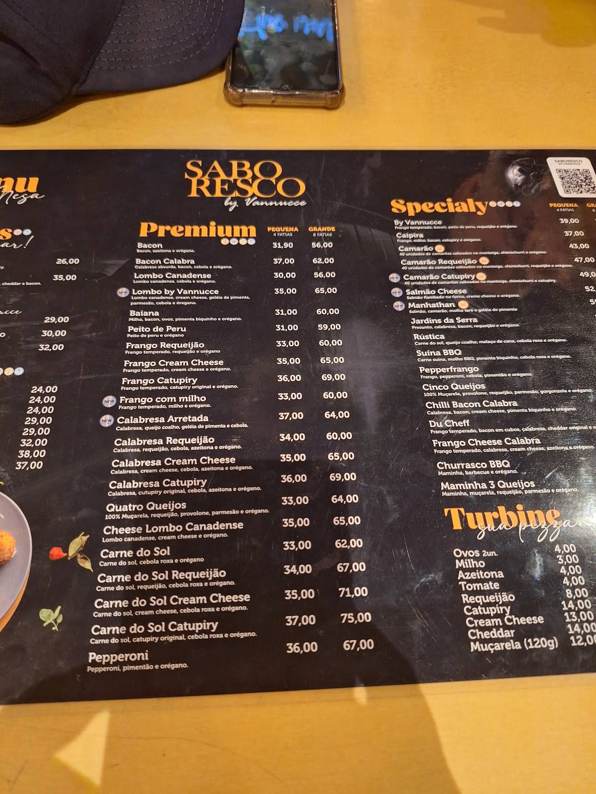 Saboresco Maraponga cardápio