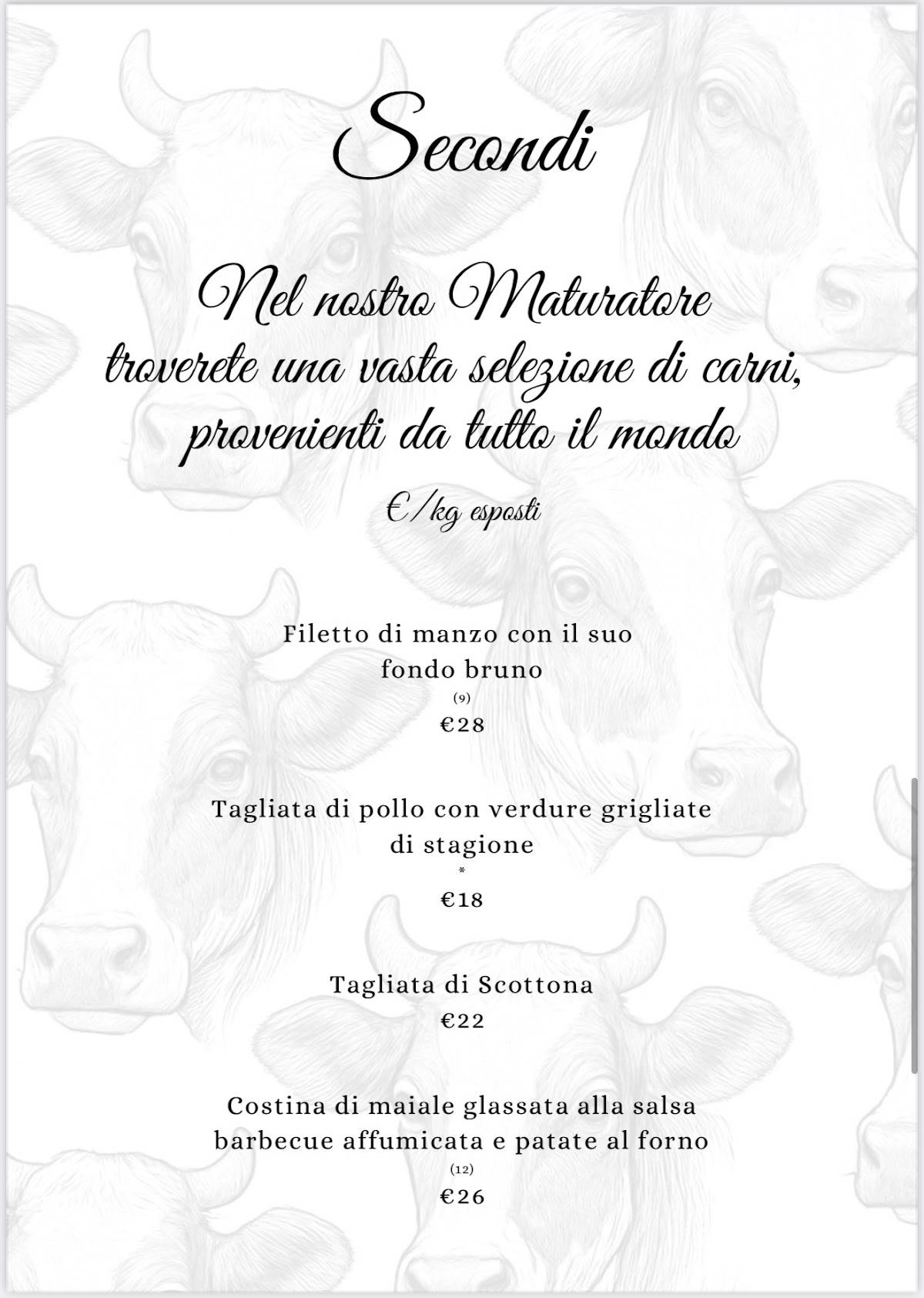 Menu di Sapori d'Italia 