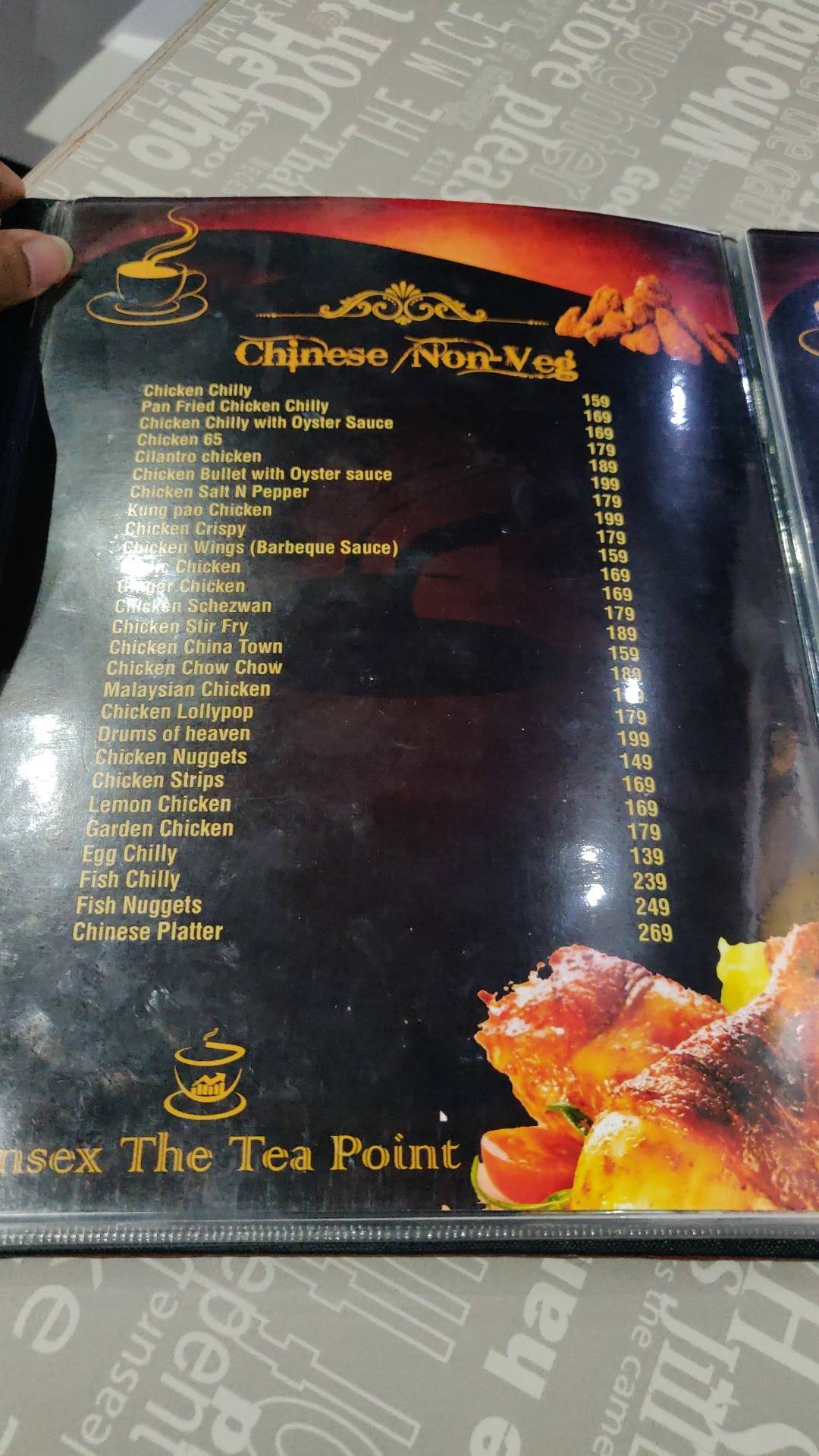 Sensex The Tea Point menu