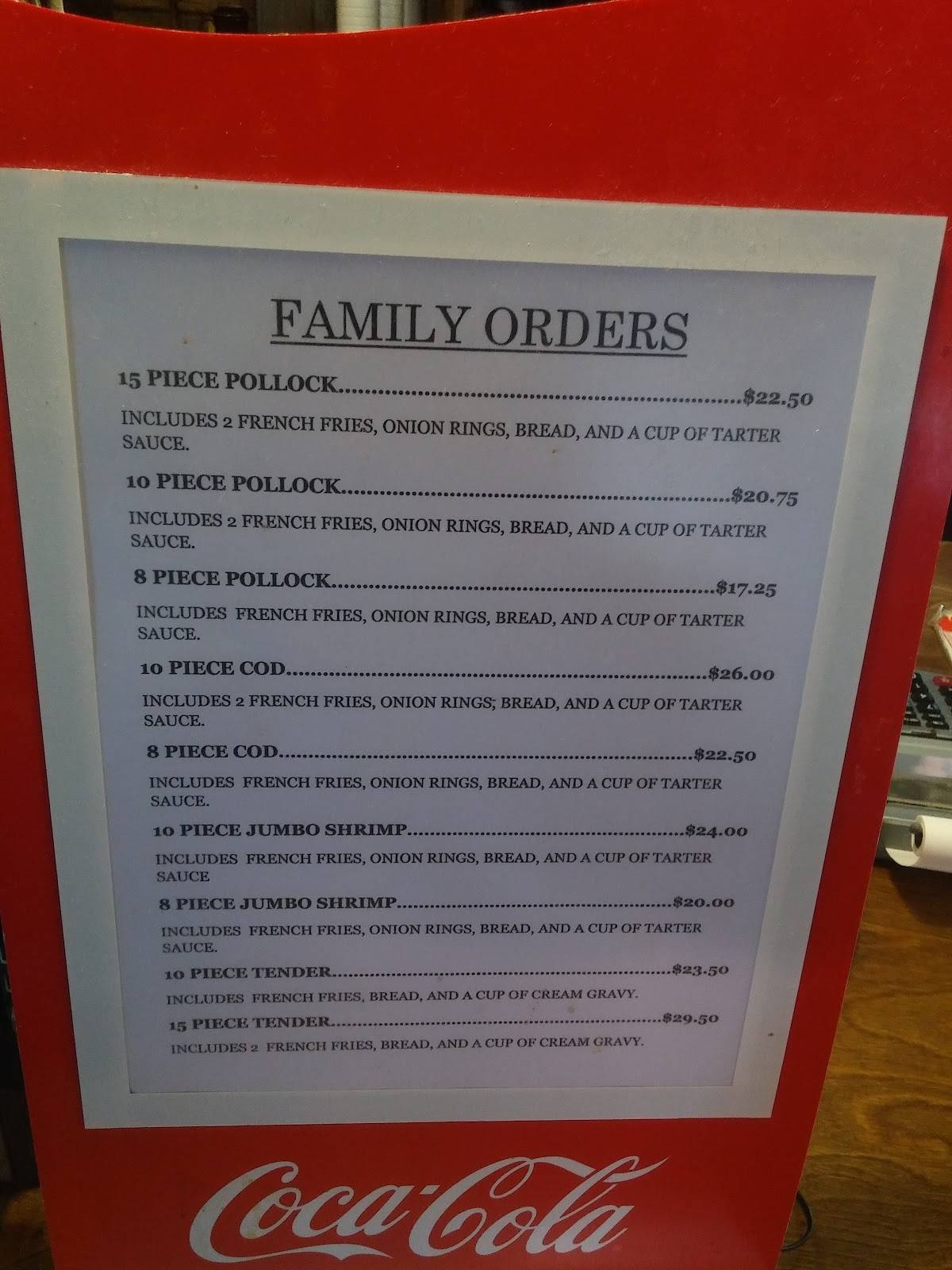 Menu at Sherry's Texan Seafood Restaurant, San Antonio, Pleasanton Rd