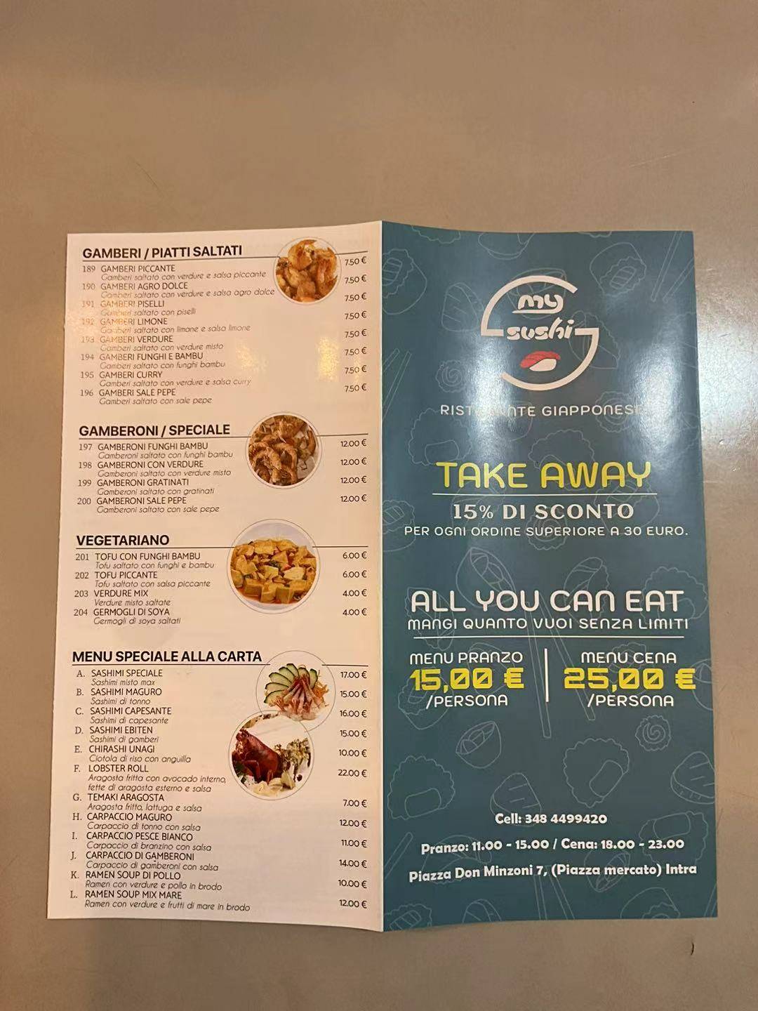 Menu di Shima Japan Food 