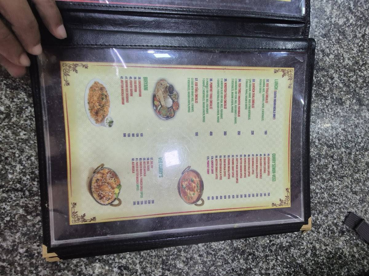 Shree Sai Leela Restaurant South Indian Tamil Food menu
