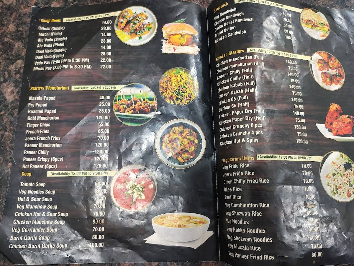 Shri Sai Fast Food menu