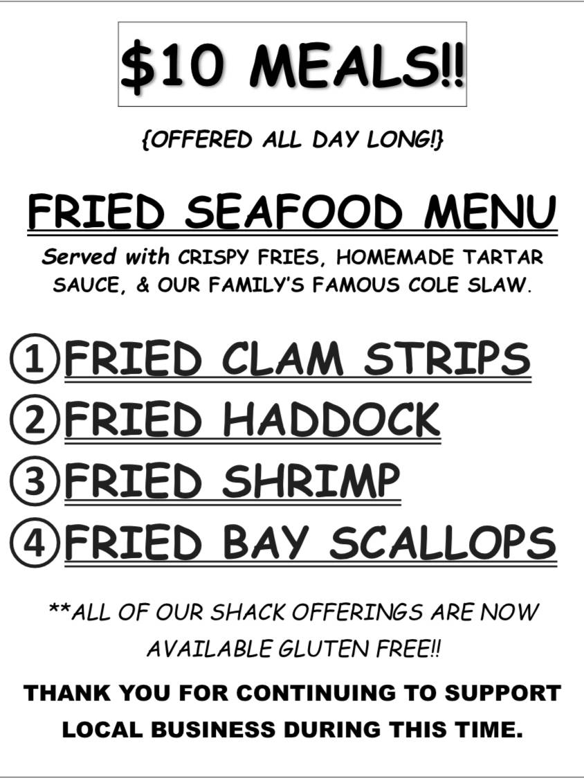 Menu at Smithsonian Cafe and Chowderhouse, Hatfield