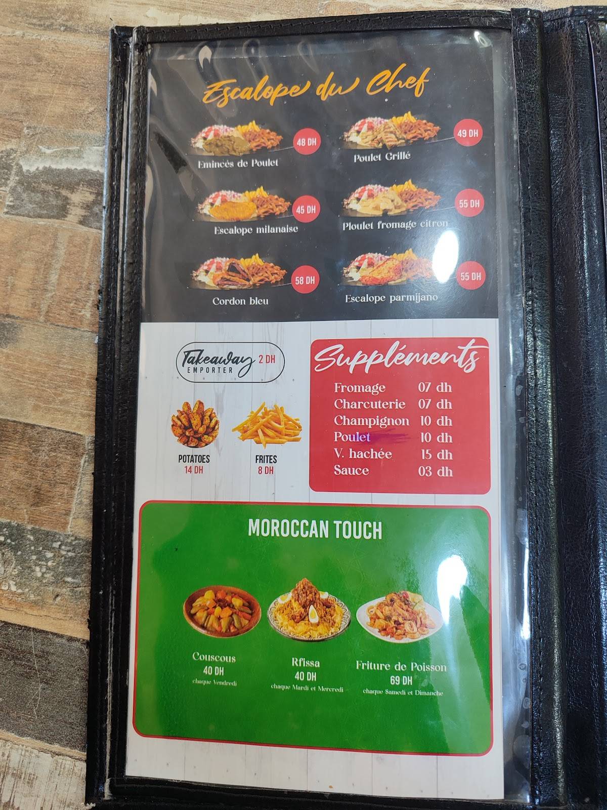 Menu de Snack Tempo